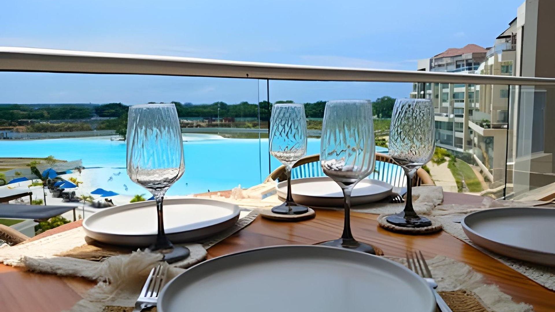 Tu Oasis En Baia Kristal – Relajo, Vista Y Confort Сasa de vacaciones Cartagena